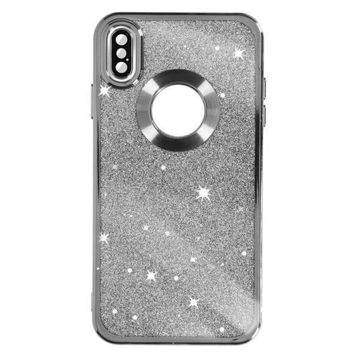 Coque Pour Iphone Xs Max Paillette Amovible Série Protecam Spark Argent