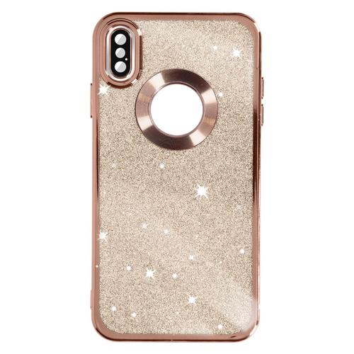 Coque Pour Iphone Xs Max Paillette Amovible Silicone Série Protecam Spark Rose