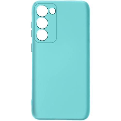 Coque Pour Samsung Galaxy S23 Semi-Rigide Soft-Touch Fine Fast Cover Turquoise