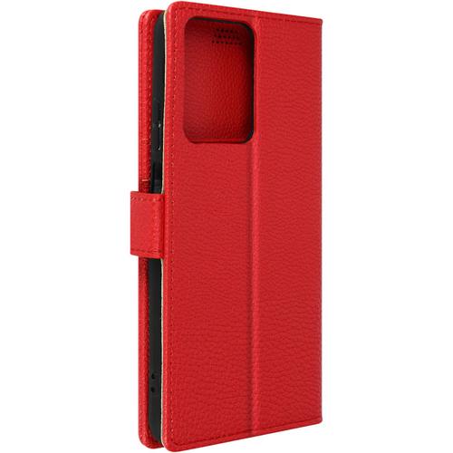 Housse Pour Honor X7a Support Vidéo Portefeuille Simili Cuir Rouge