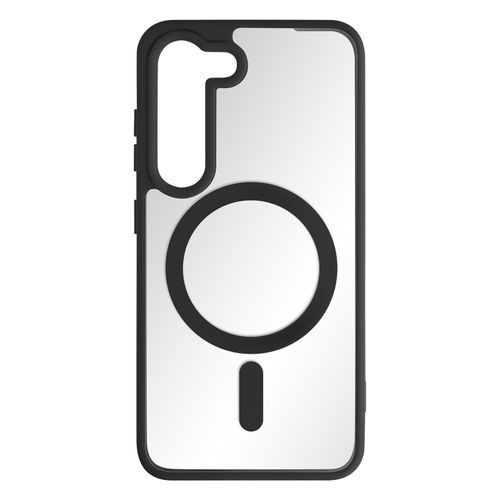 Coque Magsafe Pour Samsung Galaxy S23 Dos Rigide Contour Silicone Mat Noir