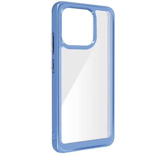 Coque Antichoc Pour Xiaomi Redmi 12c Dos Rigide Bloc Caméra Surélevé Bleu