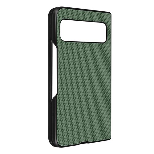 Coque Pour Google Pixel Fold Style Carbone Conception 2 Parties Vert