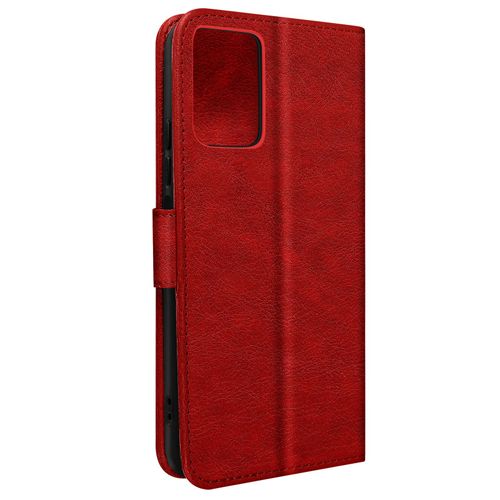 Étui Pour Xiaomi Redmi Note 12 5g Et Poco X5 Pro Porte-Carte Support Vidéo Rouge