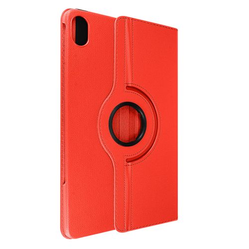 Étui Folio Pour Honor Pad 8 Support Rotatif Paysage Portrait Rouge