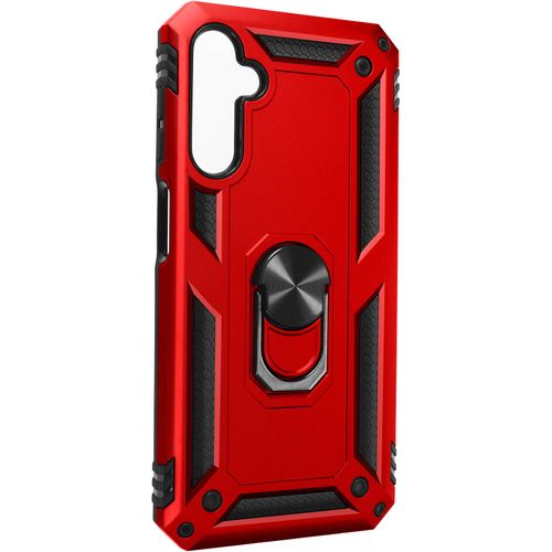 Coque Pour Samsung Galaxy A24 Antichoc Hybride Bague Support Magnétique Rouge