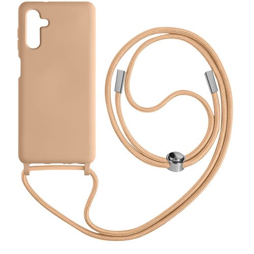 Coque Cordon Pour Samsung Galaxy A14 5g Et 4g Lanière Tour Du Cou 80cm Rose