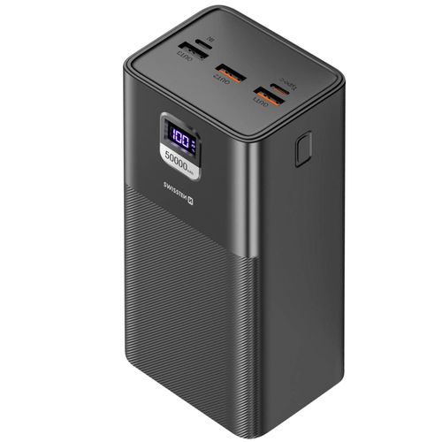 Batterie De Secours 50000mah Usb Et Usbc 100w Swissten Power Line Compact Noir