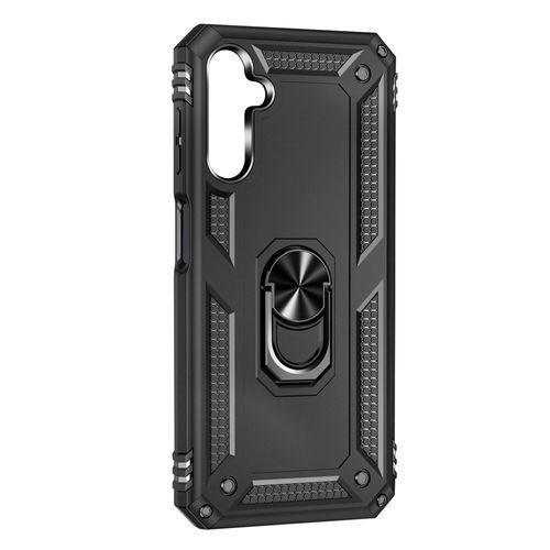 Coque Pour Samsung Galaxy A14 4g Et 5g Bague Magnétique Série Armoring Noir