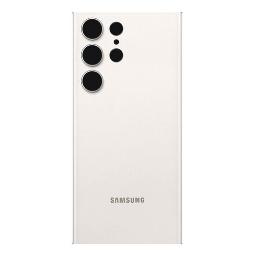 Vitre Arrière Pour Samsung Galaxy S23 Ultra Avec Lentille Caméra Original Crème