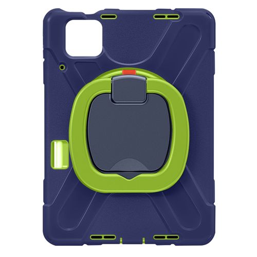 Coque Pour Xiaomi Pad 6 Antichoc Bi Matière Poignée Rotative Support Bleu Nuit