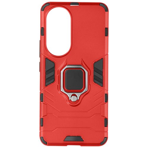 Coque Pour Honor 90 Hybride Antichoc Anneau Support Ring Collection Rouge