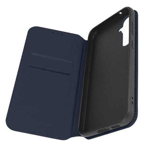 Étui Pour Samsung S23 Fe Porte-Carte Support Vidéo Clapet Magnétique Bleu Nuit