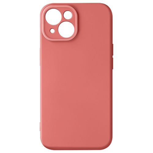Coque Silicone Pour Iphone 15 Caméra Protégée Soft Touch Série Sweet Saumon