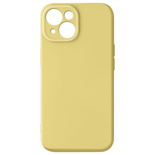 Coque Silicone Pour Iphone 15 Caméra Protégée Soft Touch Série Sweet Jaune