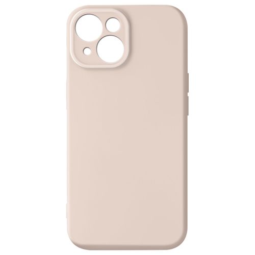 Coque Silicone Pour Iphone 15 Caméra Protégée Soft Touch Série Sweet Rose Pâle