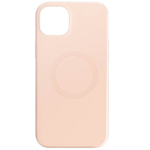 Coque Magsafe Pour Iphone 15 Plus Silicone Soft-Touch Mag Cover Rose Poudré