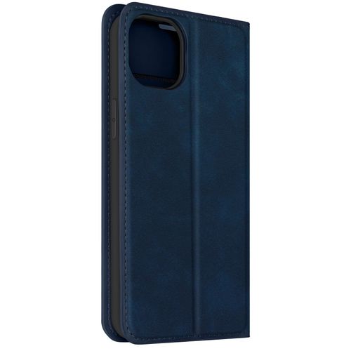 Étui Pour Iphone 15 Plus Portefeuille Fonction Support Wallet Stand Bleu Nuit