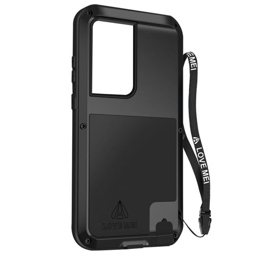 Coque Intégrale Noir Samsung Galaxy S23 Ultra, Antichoc + Anti-Chutes, Lovemei