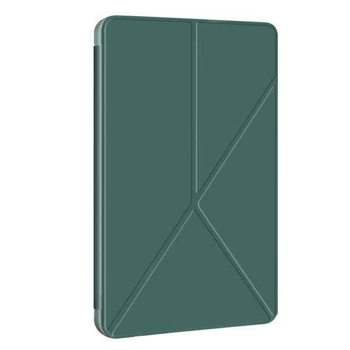 Étui Pour Samsung Tab S9 Plus Clapet Origami Support Différents Angles Vert