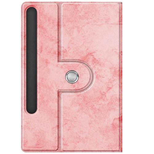 Étui Pour Samsung Tab S9 Plus Support Rotatif Collection Flip Cover Spin Rose