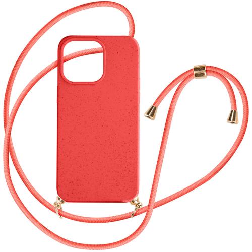 Coque Cordon Pour Iphone 15 Pro Silicone Recyclable Classic Case Bio Rouge