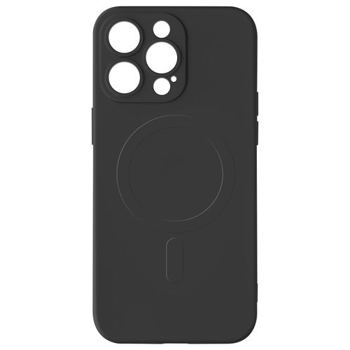Coque Magsafe Pour Iphone 15 Pro Max Silicone Soft-Touch Mag Cover Noir