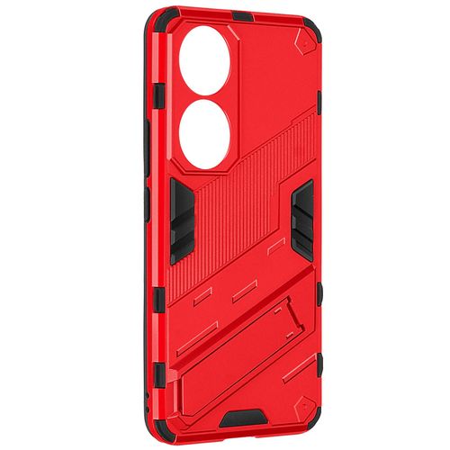 Coque Pour Honor 90 Hybride Antichoc Support Béquille Support Rouge