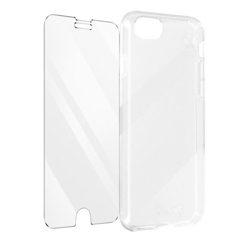 Coque Et Verre Trempé Pour Iphone 6, 7, 8, Se 2020 Et Se 2022 Muvit Transparent