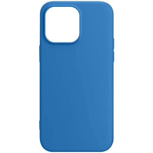 Coque Pour Iphone 15 Pro Max Silicone Premium Semi Rigide Mate Douce Bleu