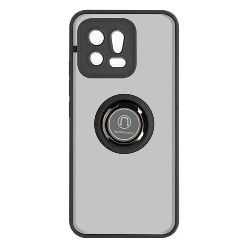 Coque Pour Xiaomi 13 Bi-Matière Bague Métallique Support Vidéo Ringip Noir