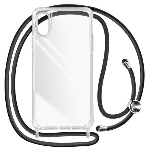 Coque Lanière Pour Iphone Xs Max Rigide Bumper Série Corda Transparent