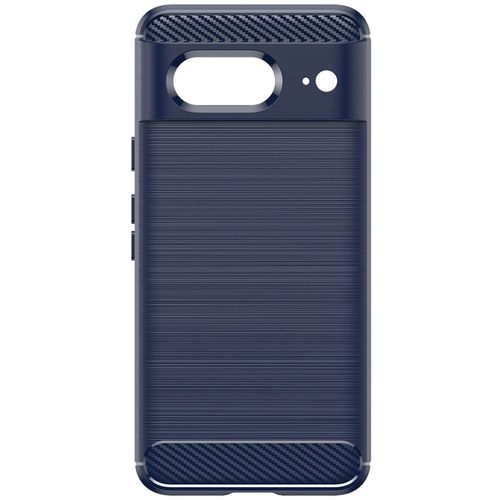 Coque Pour Google Pixel 8 Flexible Effet Carbone Antichoc Classic Carb Bleu Nuit