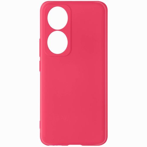 Coque Pour Honor 90 Semi-Rigide Soft-Touch Fast Cover Fuchsia