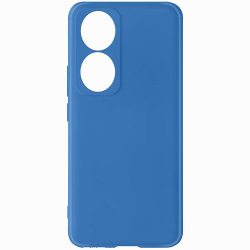 Coque Pour Honor 90 Semi-Rigide Soft-Touch Fast Cover Bleu