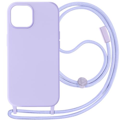 Coque Cordon Pour Iphone 15 Plus Lanière Tour Du Cou 80cm Série Corda Violet