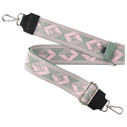 Bandoulière De Téléphone, Collection Ethnik Khaki Bogolan Vert Kaki / Rose