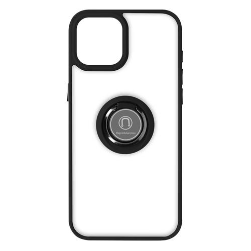 Coque Pour Iphone 15 Plus Hybride Bague Métallique Support Vidéo Ringrip Noir