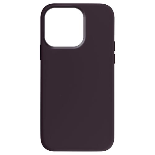 Coque Pour Iphone 15 Pro Semi-Rigide Intérieur Microfibre Moxie Violet Foncé