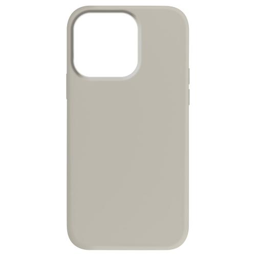 Coque Pour Iphone 15 Pro Semi-Rigide Intérieur Microfibre Moxie Gris Clair