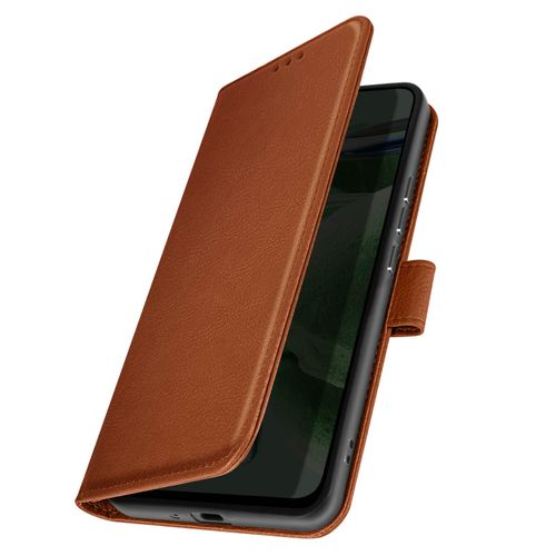 Étui Pour Iphone 6 Plus Et 6s Plus Portefeuille Et Support Vidéo Marron