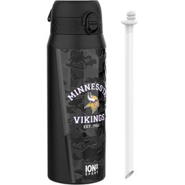 KALANKA-NFL Vikings Bouteille Thermique de Sport avec Paille Amovible, 750ml/24oz,