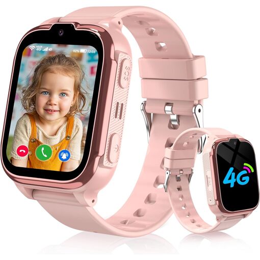 Montre Connectée Enfant 4G/GPS/WiFi/Appel Vidéo, Montre GPS Enfant ...
