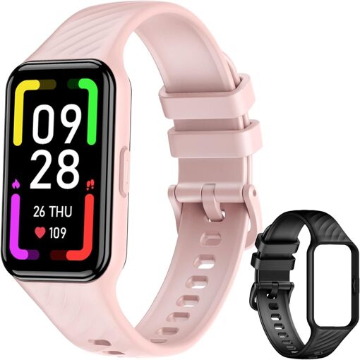 Montre Connectée Femme Homme, Bracelet Connecté, Écran 1,47'' auton...