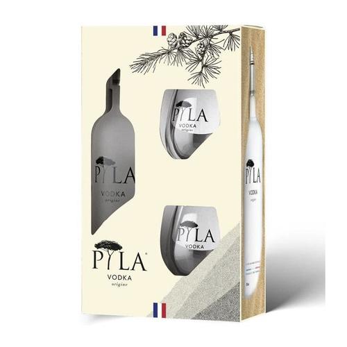 Pyla - Origine - Coffret Vodka 40,0% Vol. 70cl + 2 Verres