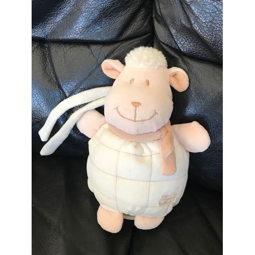 Doudou Peluche Mouton A Accroché Tiamo Musicale 20cm