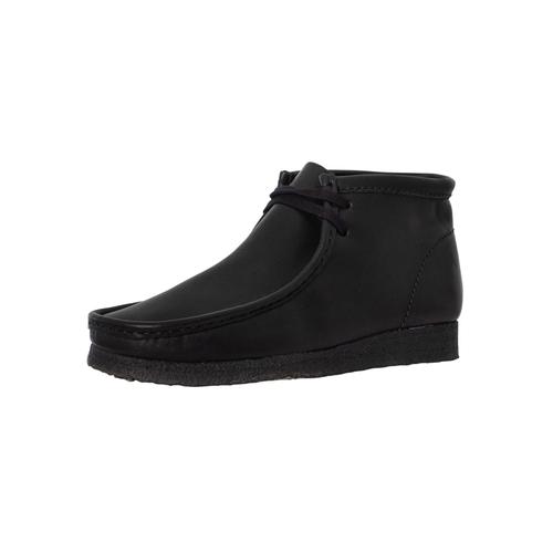 Clarks Originals Bottes En Cuir Wallabee Noir