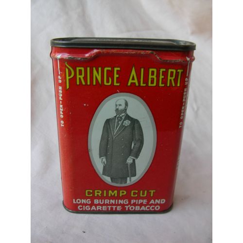 Ww2/Postwar Us Boïte Tabac Vide En Métal Américain " Prince Albert " Années 50/60 7