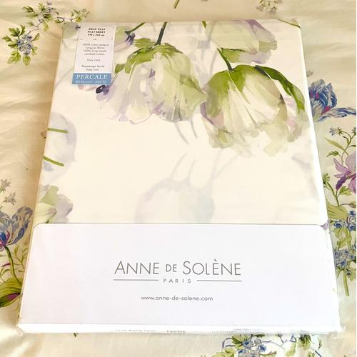 Anne De Solène - 1 Drap Plat 270 X 310 Cm - Modèle Féérie Tulipes 100% Coton