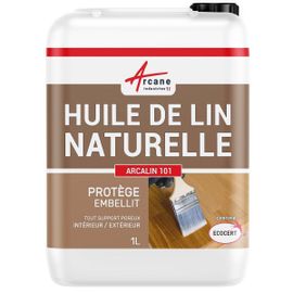 Huile de lin naturelle bois extérieur intérieur 1 L